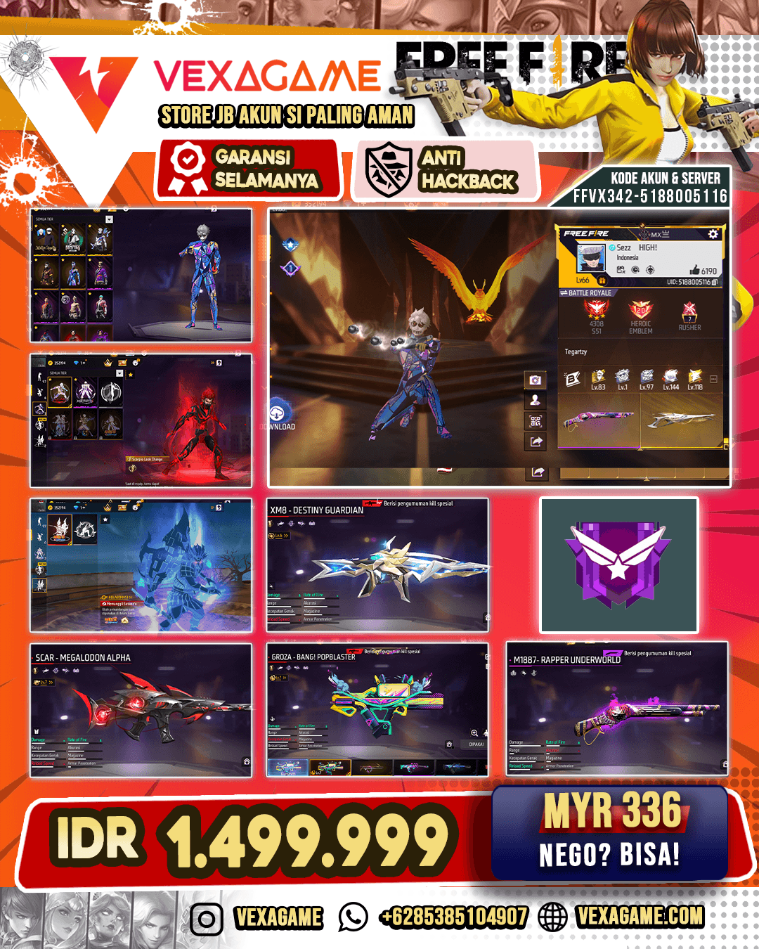 5 EVO MAX 3 OTW MAX 1 | VAULT FULL MEWAH GAGAH OTW 500 | SG 7 RASA | 6 ANIMASI LOBBY | 3 LOOK CHANGER | SUPER EMOT ON