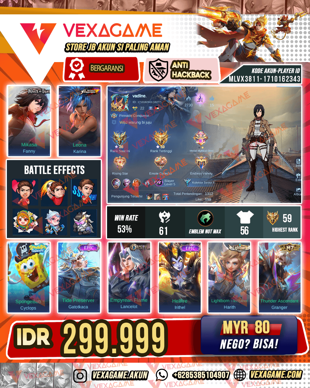 Fanny Mikasa polosan
