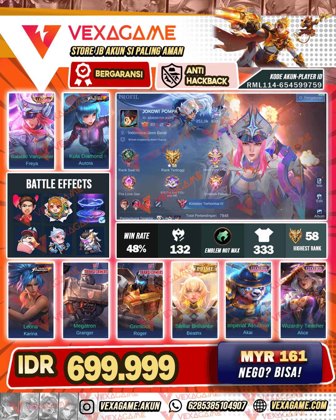 Freya Legend | YZ CC | Aurora KOF | Tas  - Tas ON