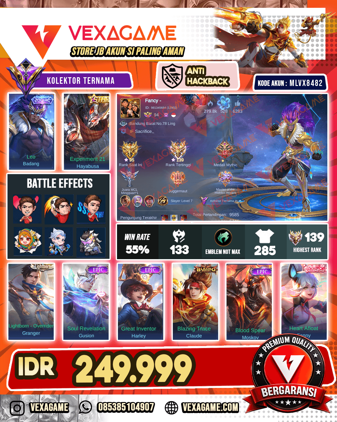 Badang Zodiac | Hayabusa Annual Star | Ex Immo