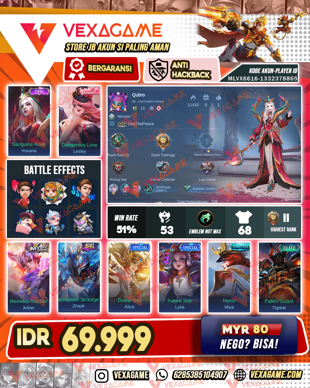 Vexana Epic | Lesley Valentine