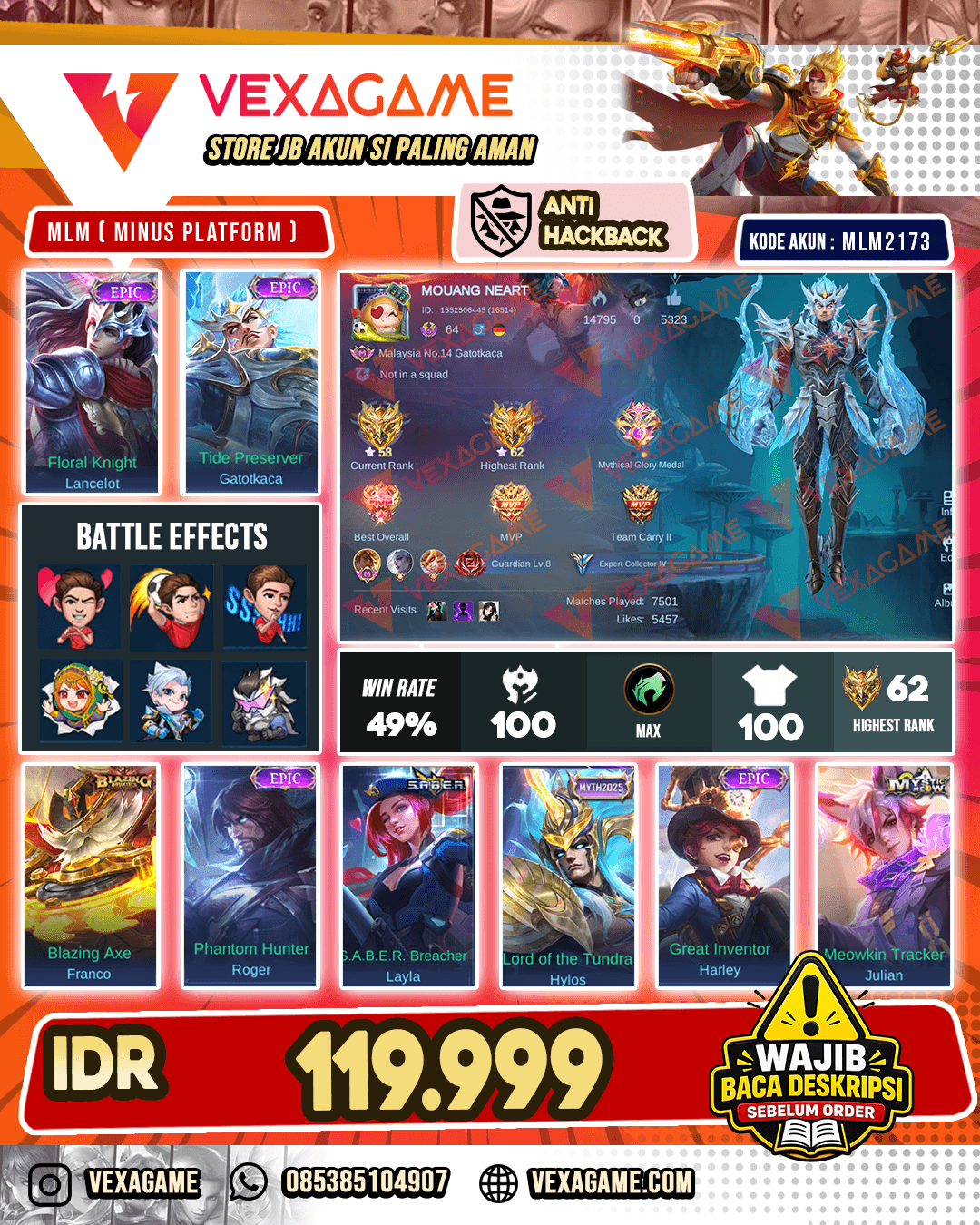 Gatotkaca Epic X Lancelot Epic