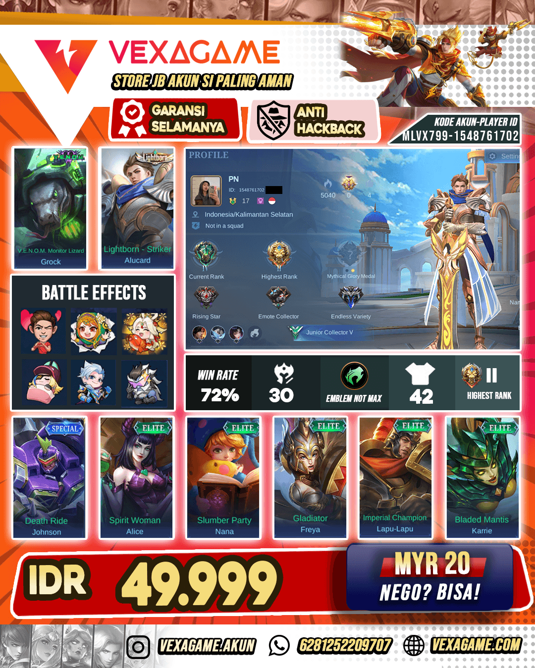 Alucard Lightborn Harga Pelajar
