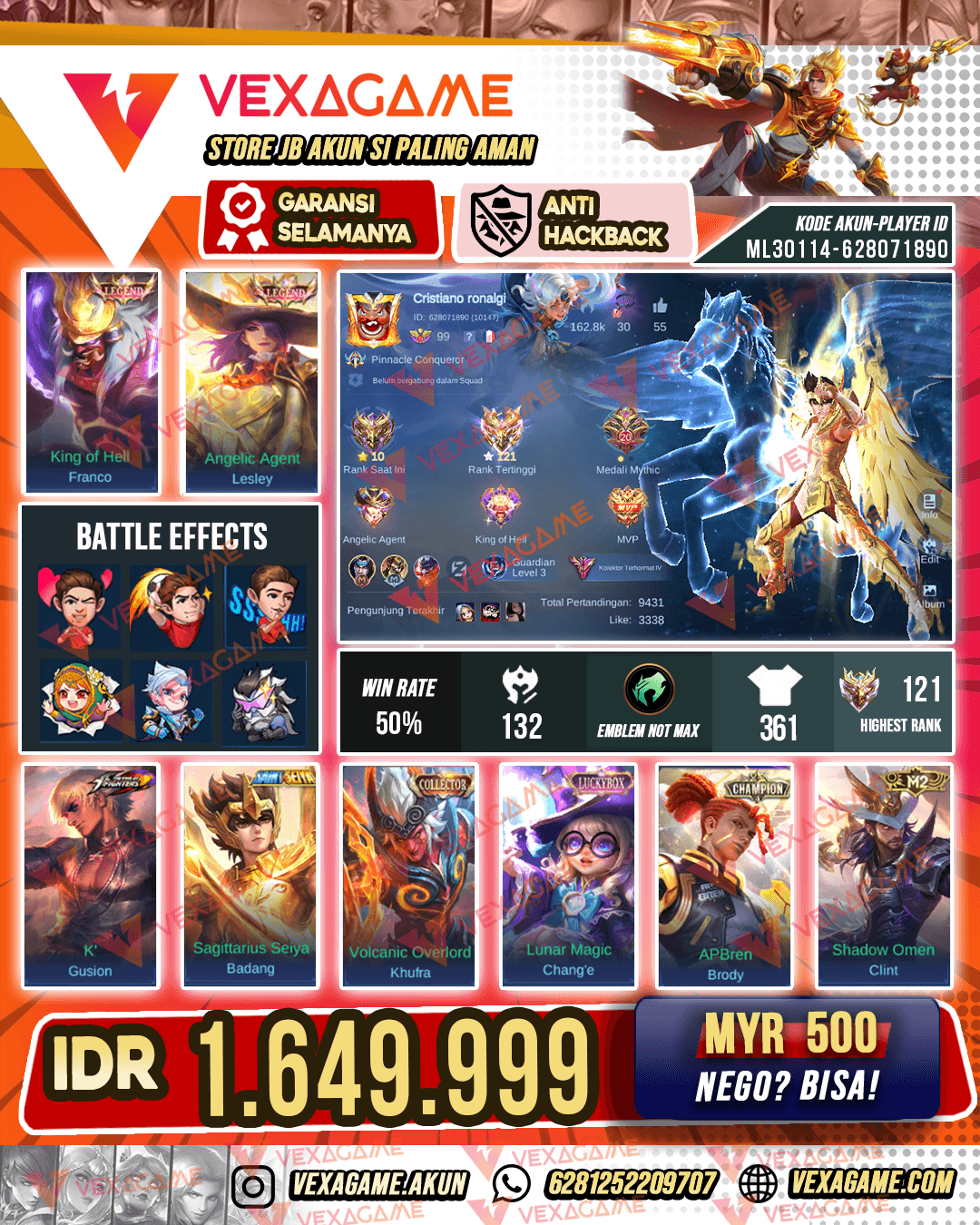 2 Legend | GS KOF | Badang Saiya GOLD