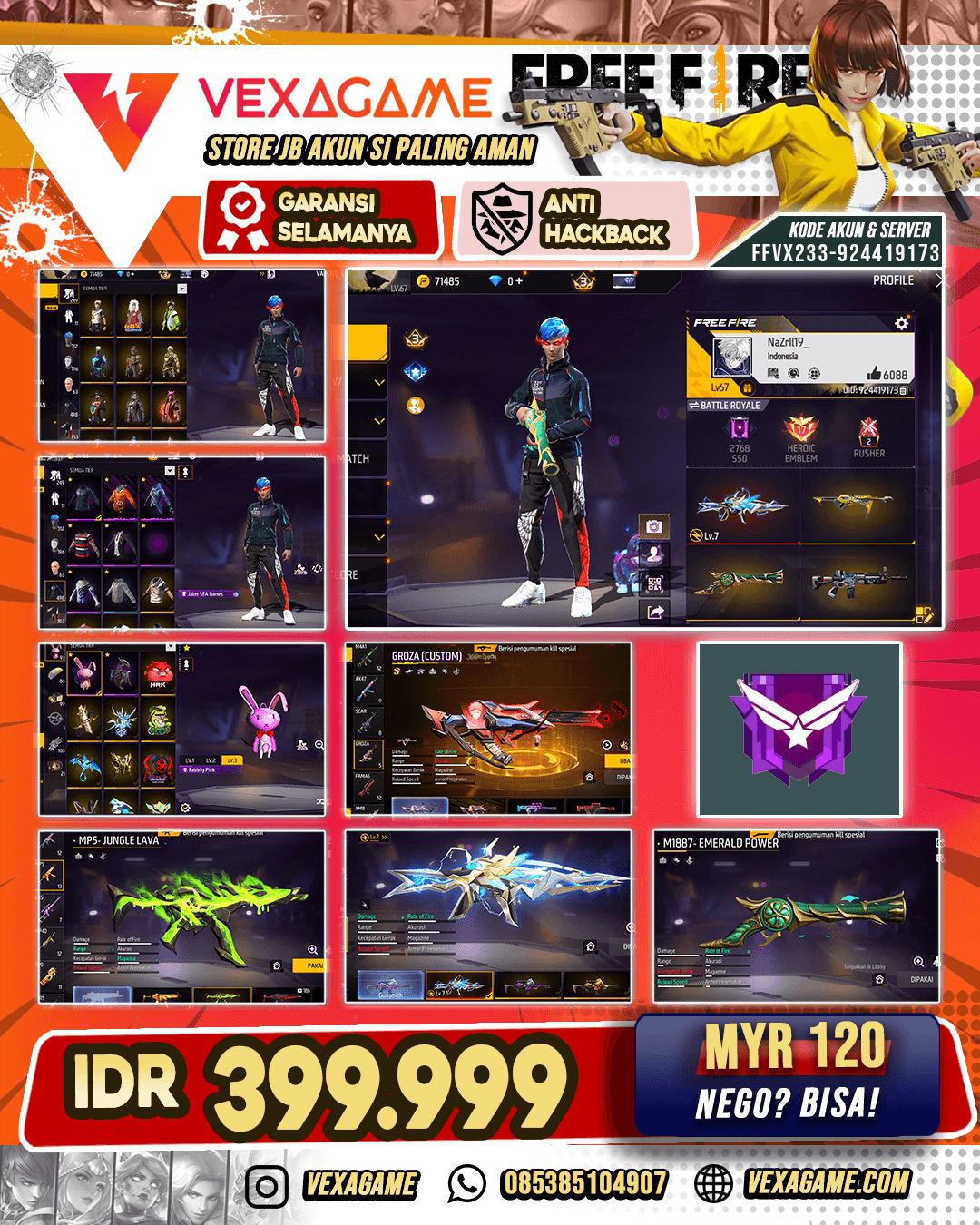 Vault 490+ 1 EVO MAX SG2 rasa rasa