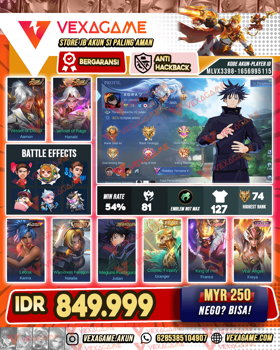 Julian Hxh | 2 Soul Vessel | Fanco Legend