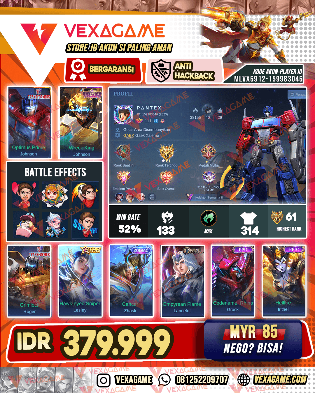 Jhonson Transforner | Roger Transformer | Jhonson Luckybox | Zhask Zodiac | 2 Annual STAR