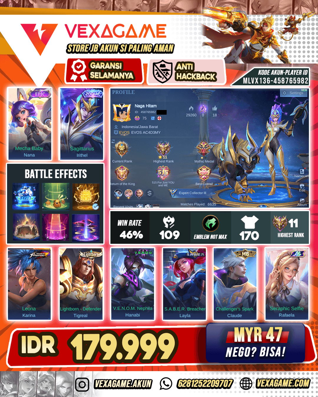 Akun Recall Mewah
