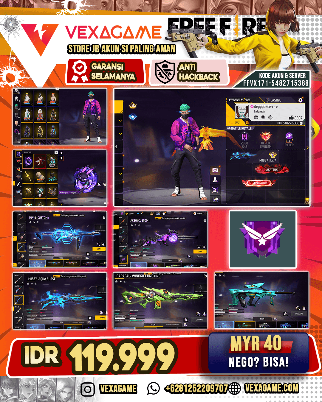 Akun FF Murah | Vault 211