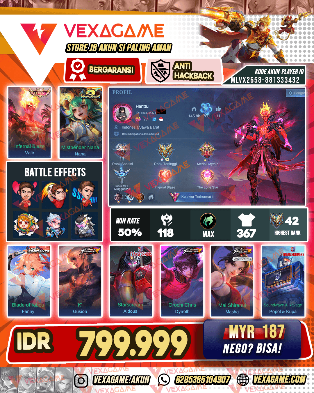 Valir Leged ~ 3 Collector ~ 3 KOF ~ 3 Transformers ~ Emblem MAX