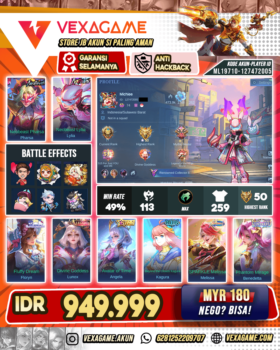 Lunox Legend | Lylia X Parsha Neobeast