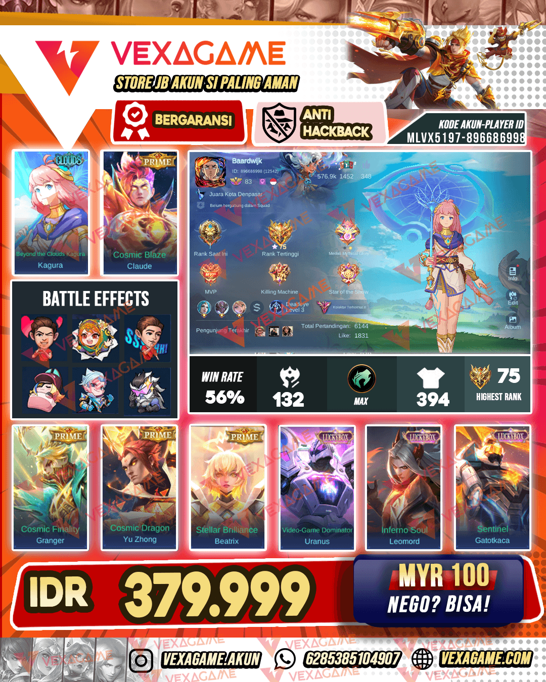 Kagura Clouds | 4 Prime | 3 Luckybox