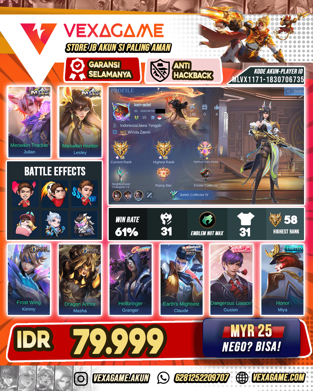 Lesley Meow Akun Paket Pelajar Ex Glory