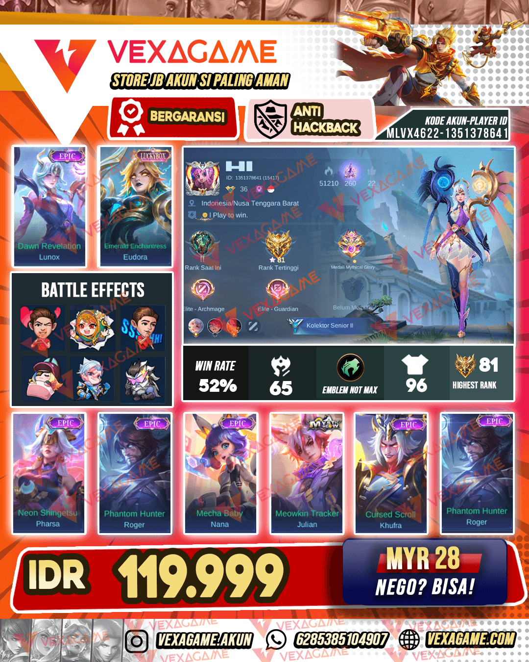 Lunox Epic | Eudora Luckybox