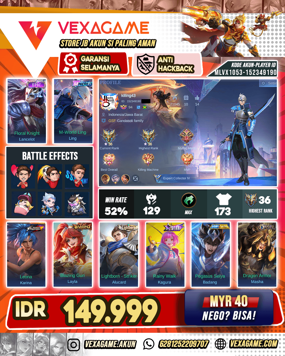 Ling M world Murah