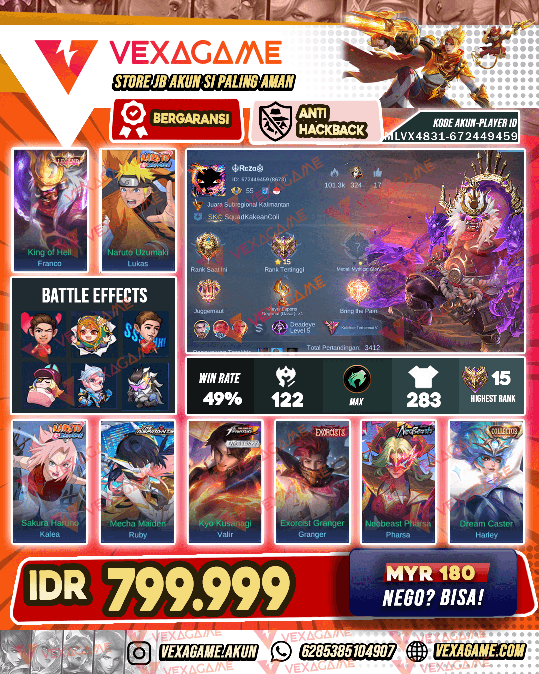 Franco Legend | 2 Naruto | Granger Exorcists