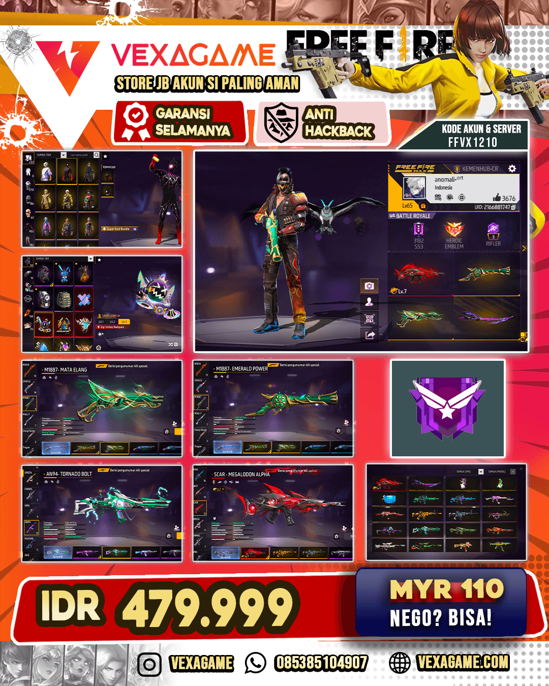 SG Terompet X SG Mata Elang | EVO SCAR MAX | AN94 Tornado Bolt | Vault OTW 500