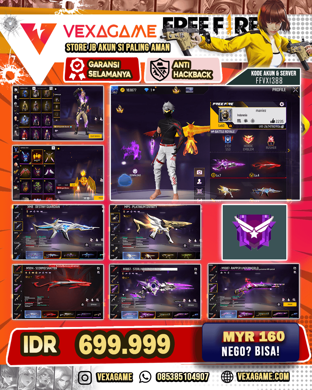 4 EVO (MP5 LVL-3) - (M1887 - MAX) - (XM8 LVL-4) - (M1014 LVL-4) | SG TEROMPET | SG REPPER | SG MAMBA | VAULT 200++