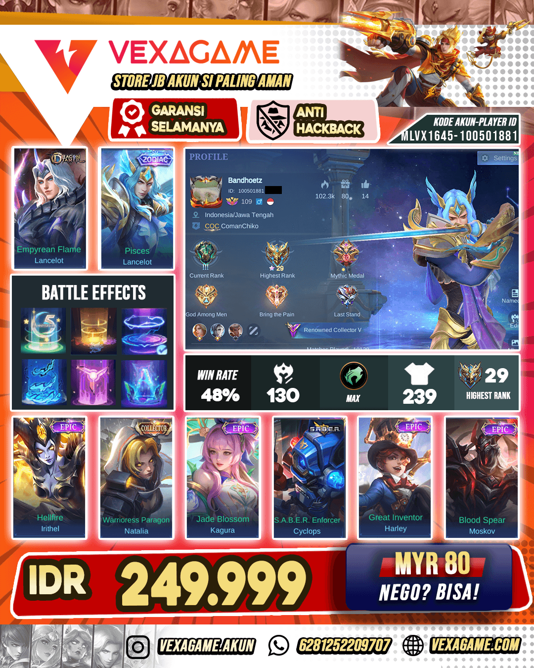 Lancelot Zodiac | Tas - Tas ON