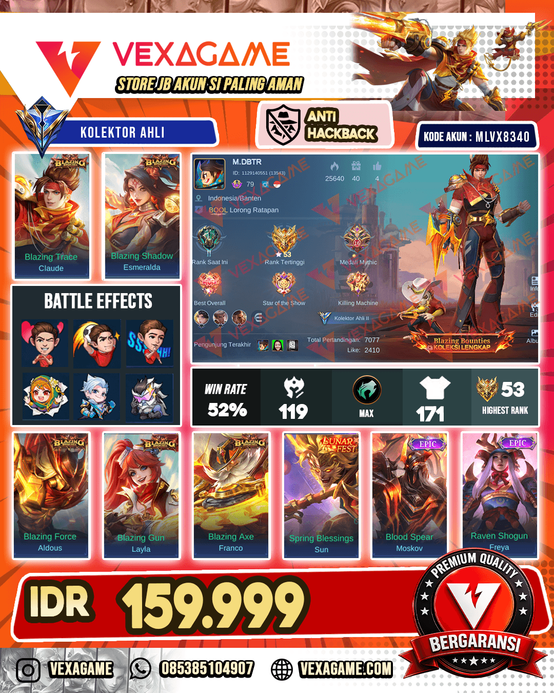 Skin Full Blazing | Moskov Epic