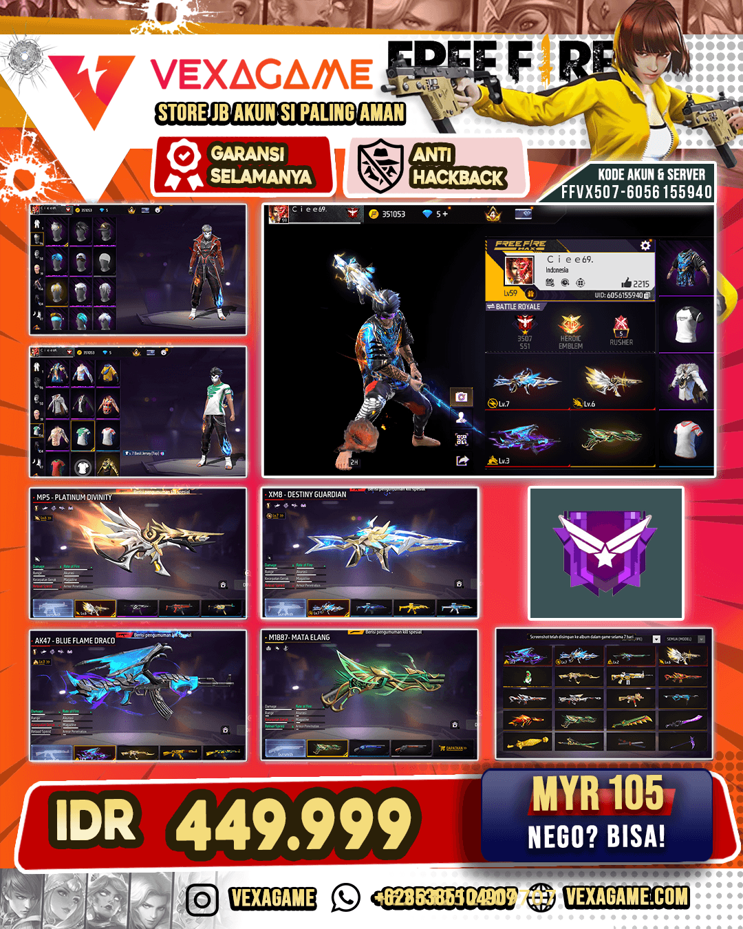 4 EVO 1 MAX 1 OTW MAX | SG MATA ELANG | VAULT 150+