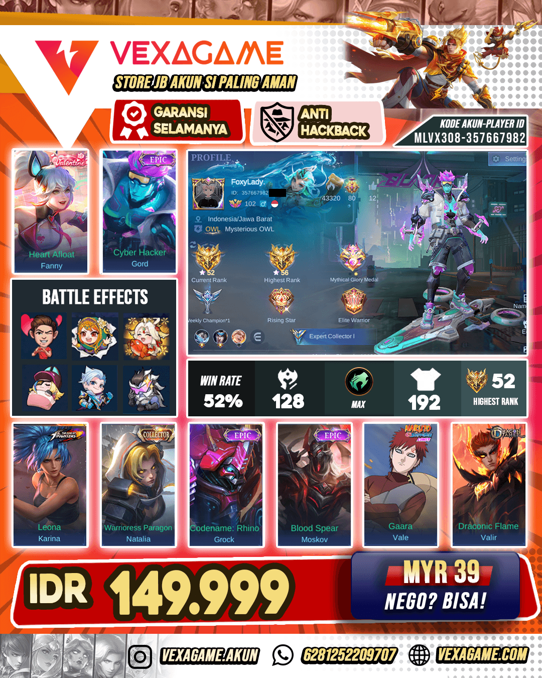 Akun Murah Banget