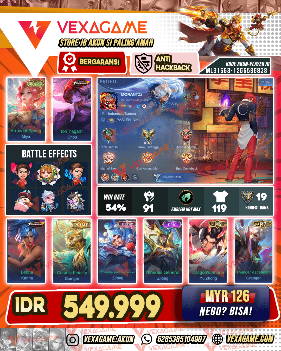 Chou KOF | Miya Seasons | Granger PRIME |