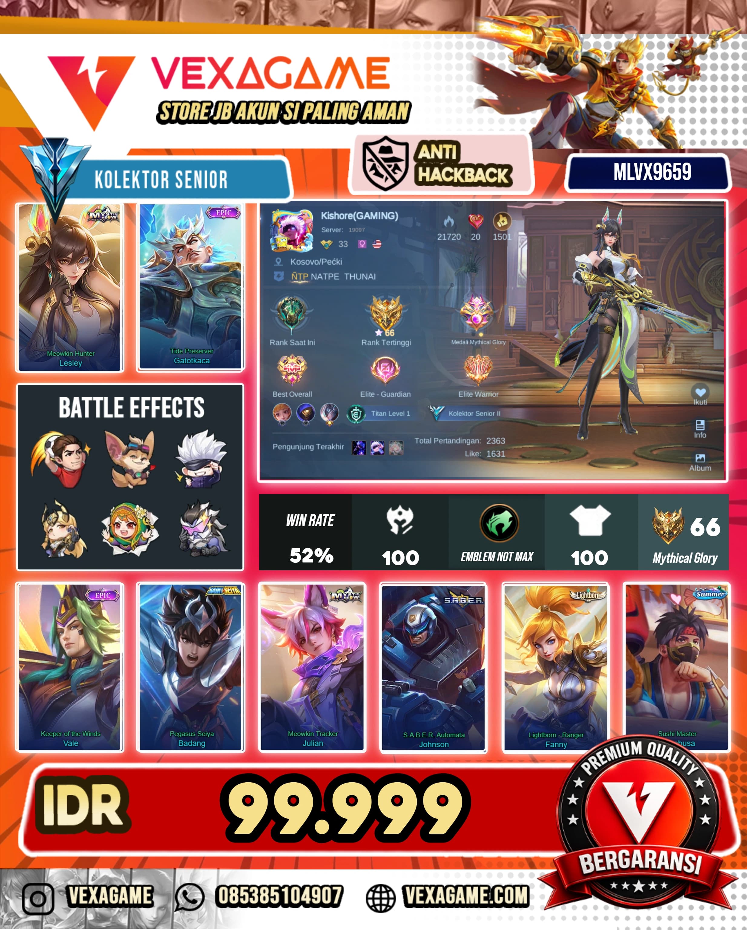 Lesley Meow | Gatot kaca Epic