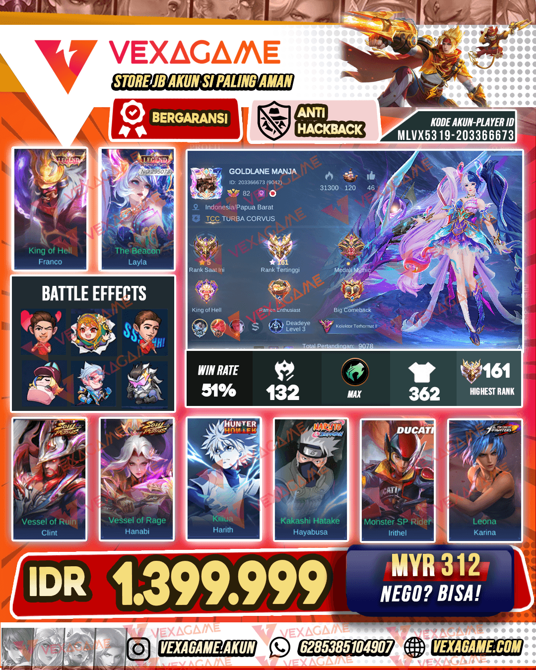 2 Legend | 2 Soul Vassel | Harrith HxH | Irithel Ducati | Hayabusa Sasuke