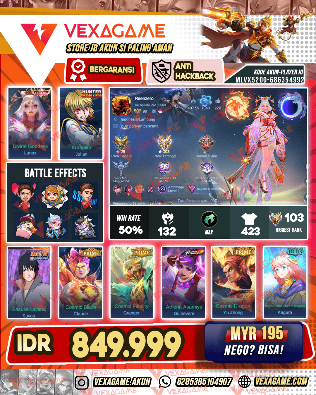 :Lunox Legend | Julian HxH | Suyou Sasuke
