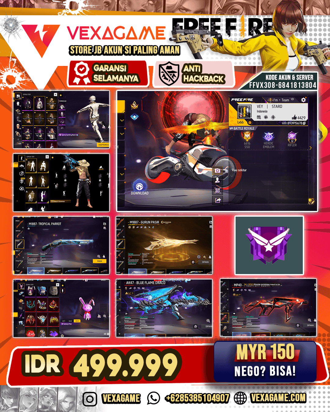 2 Evo 1 MAX 1 OTW MAX | SG parrot ft Gurun | Vault Gagah 500++