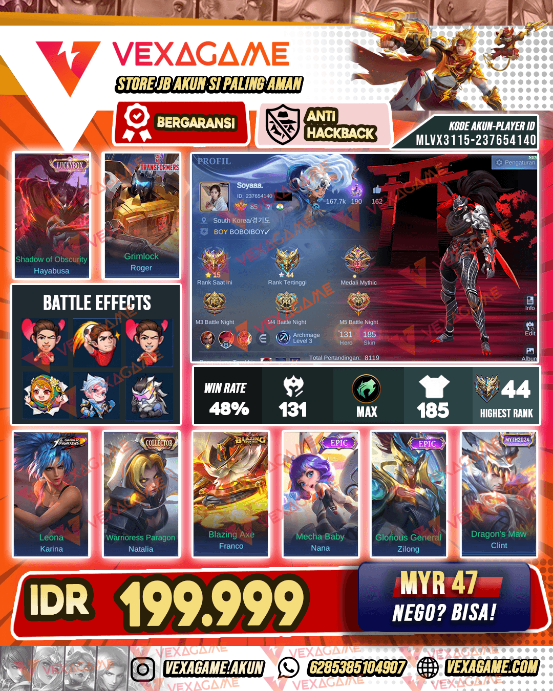 Hayabusa Luckybox | Roger Transformers