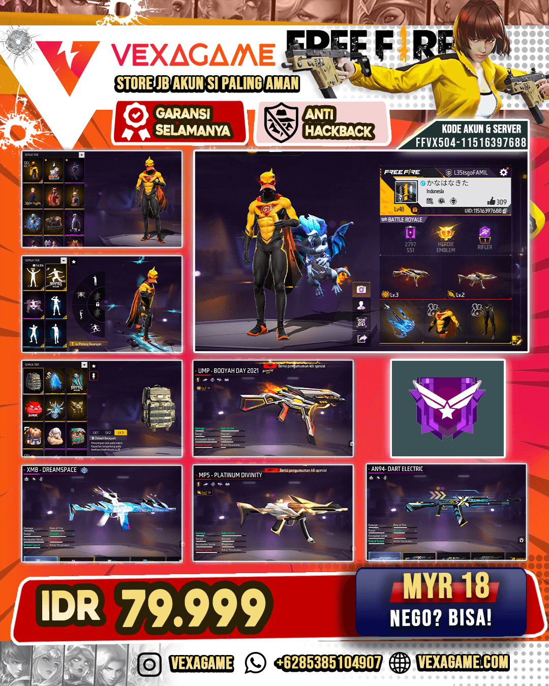 AKUN FF MURAH