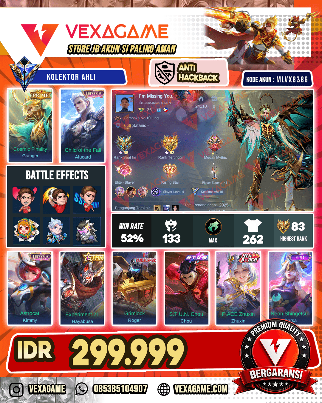 Granger Prime | 2 Luckybox | Haya Annualstar | Chou Stun Recall Tas Tas
