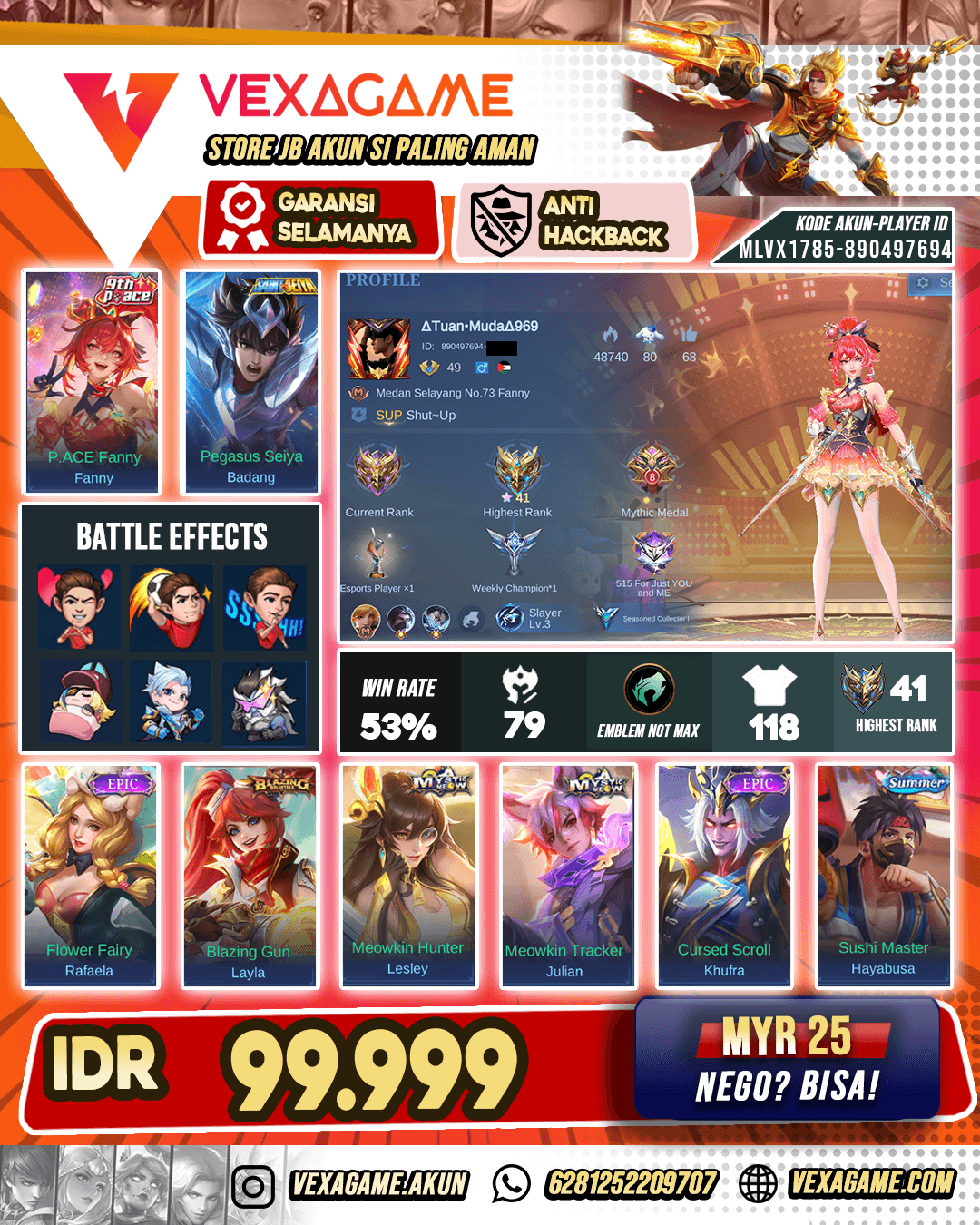 Fanny 9th X Badang Saint Saiya