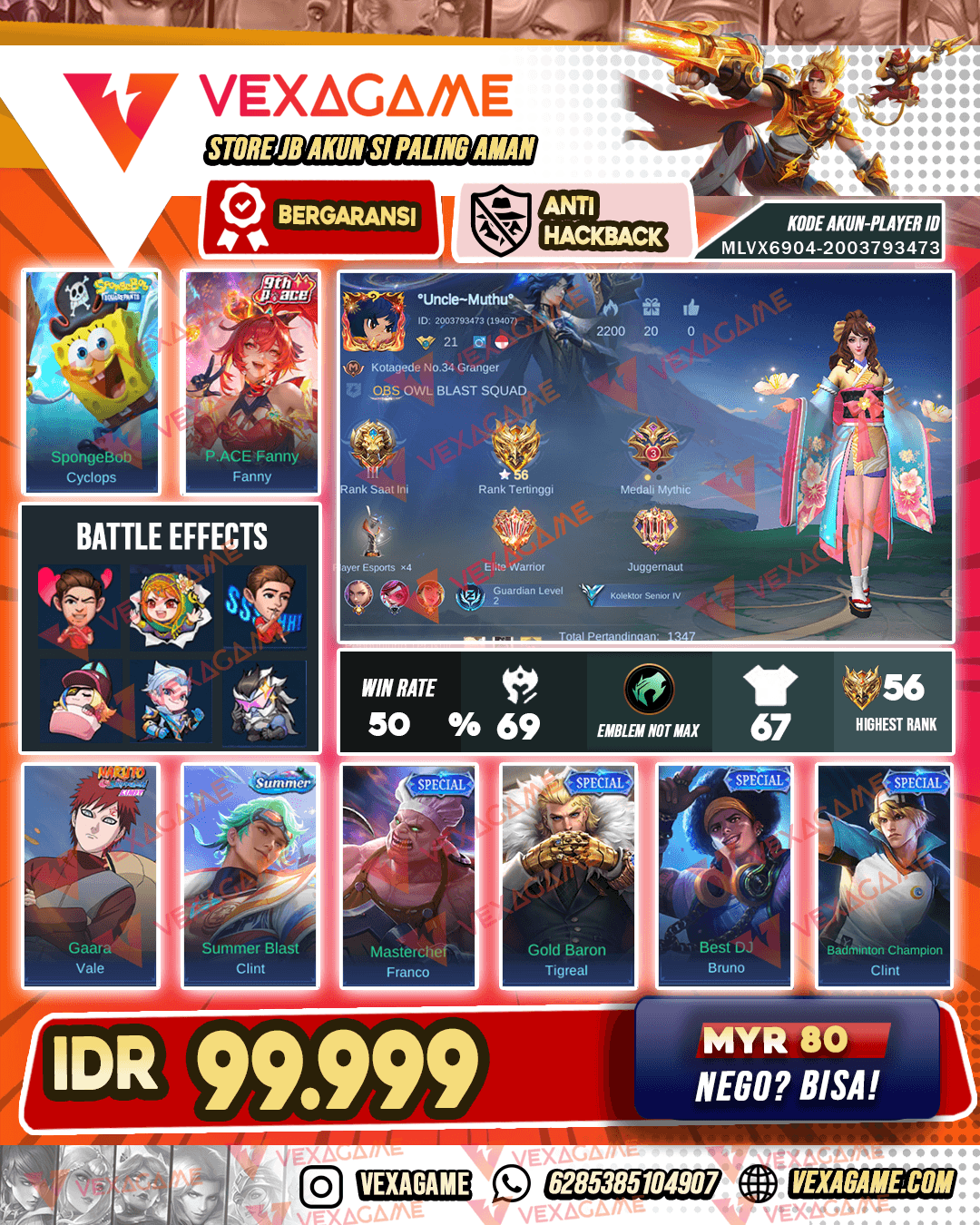 Fanny P.ACE | Vale Gara | Cyclops Spongebob