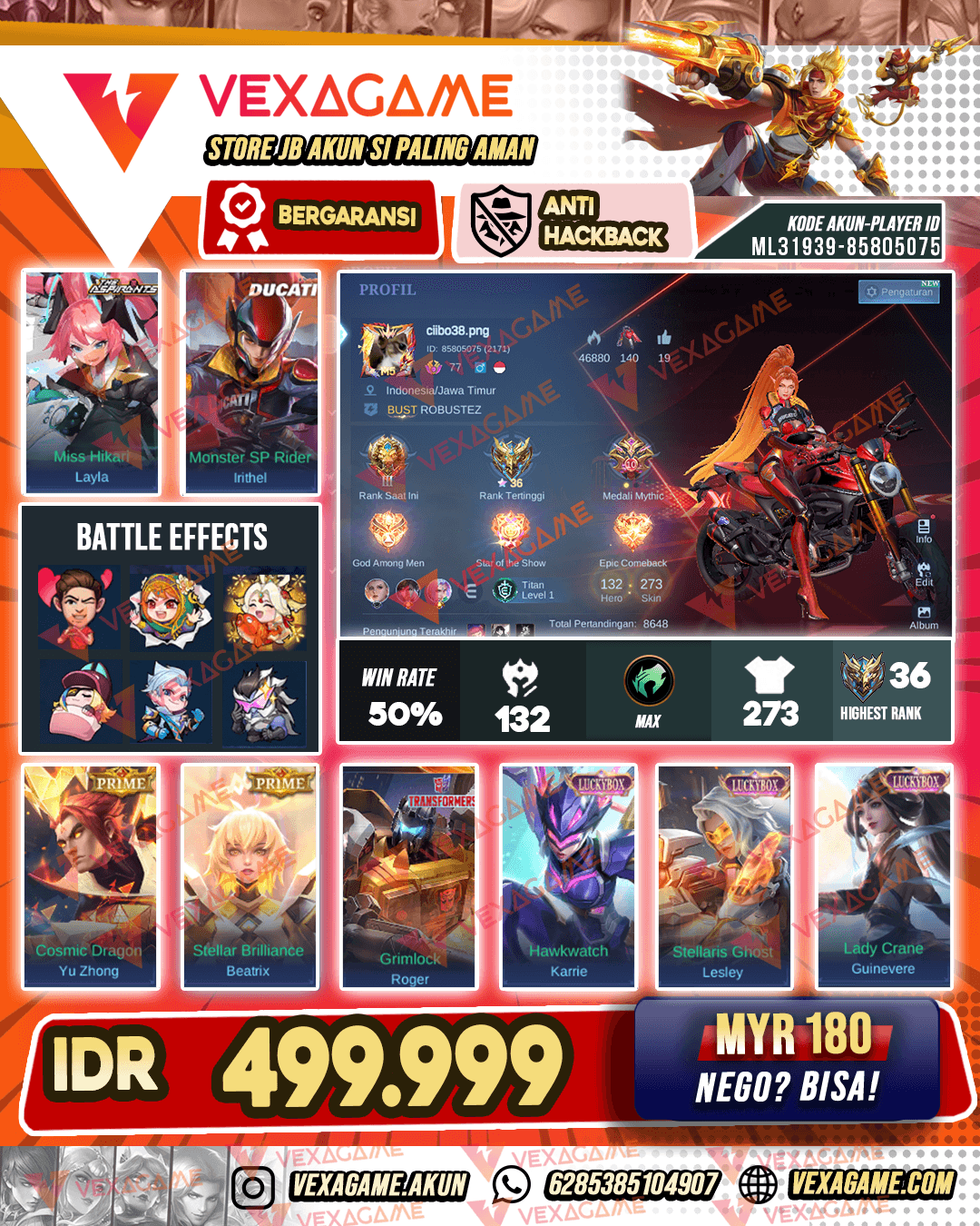 Irithel Ducati | Layla Asphirant | 2 Prime | 3 Luckybox | Recall ONIC