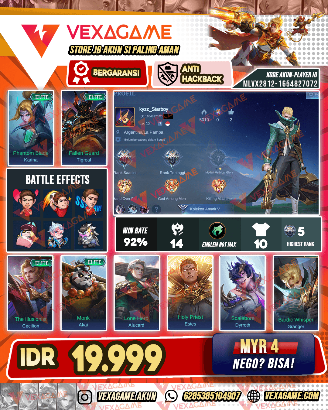 Akun Murah Polos