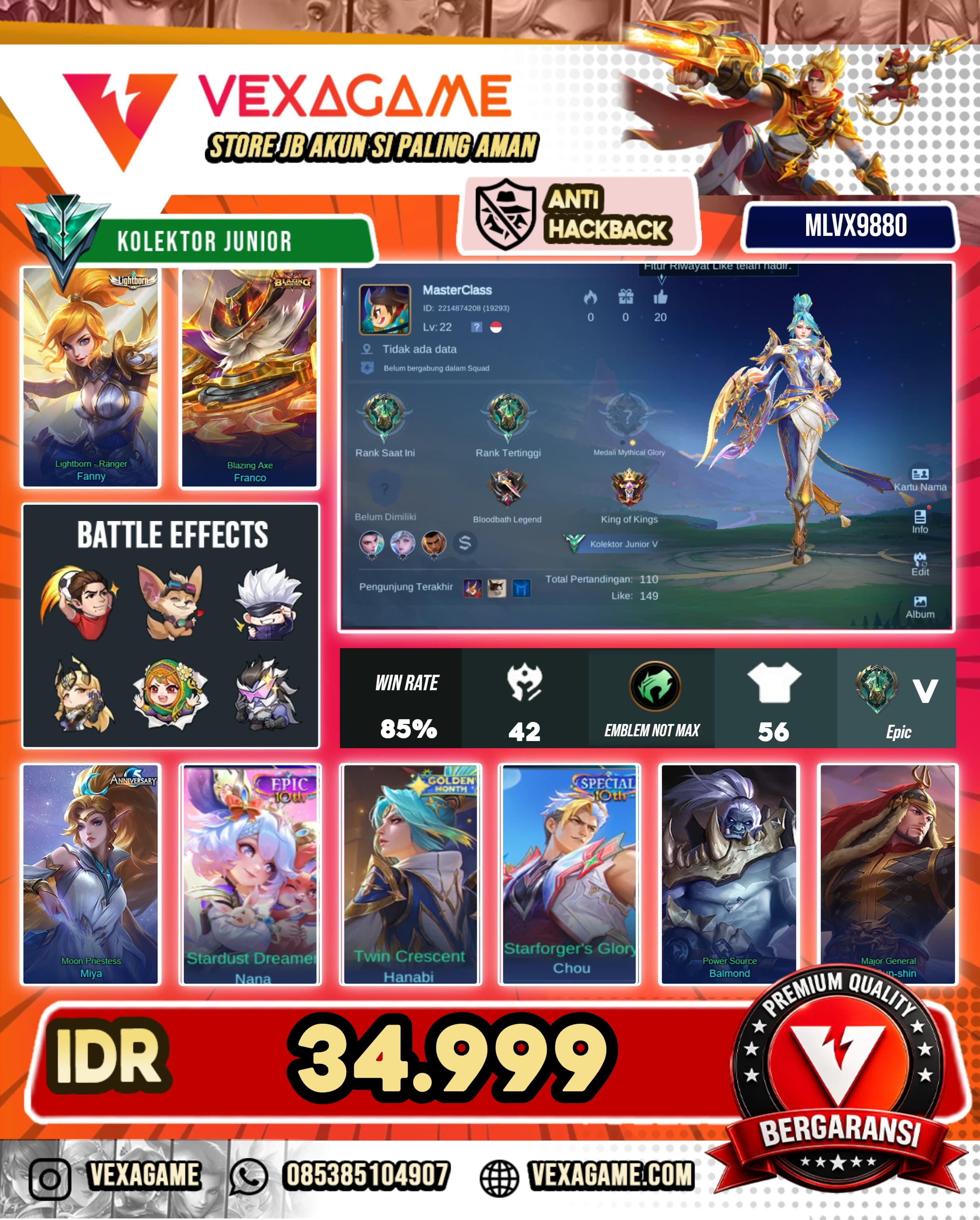 Polosan WR Cakep | Fanny Lightborn | Nana Epic
