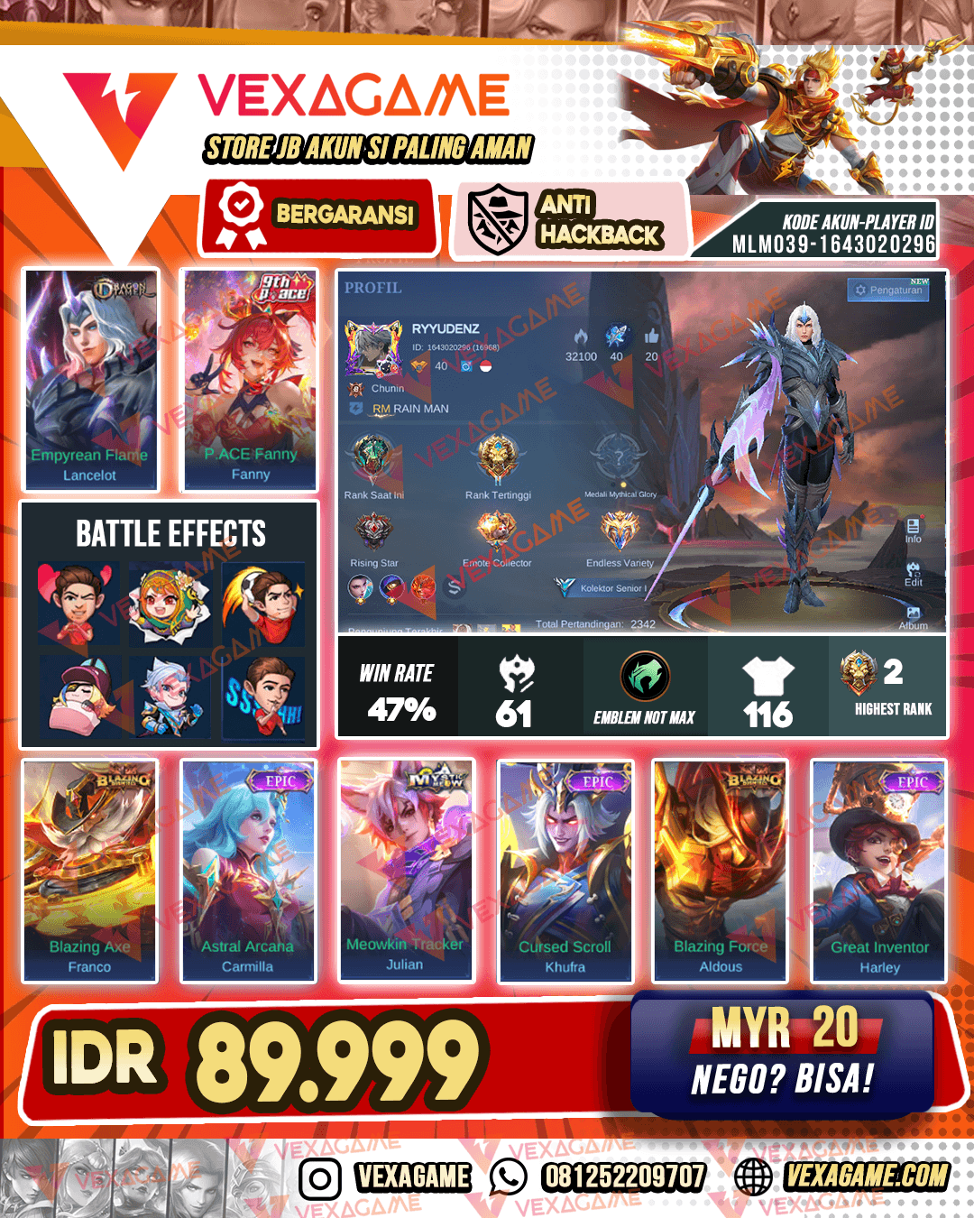 Lancelot Dragon Tamer | Fanny P ace