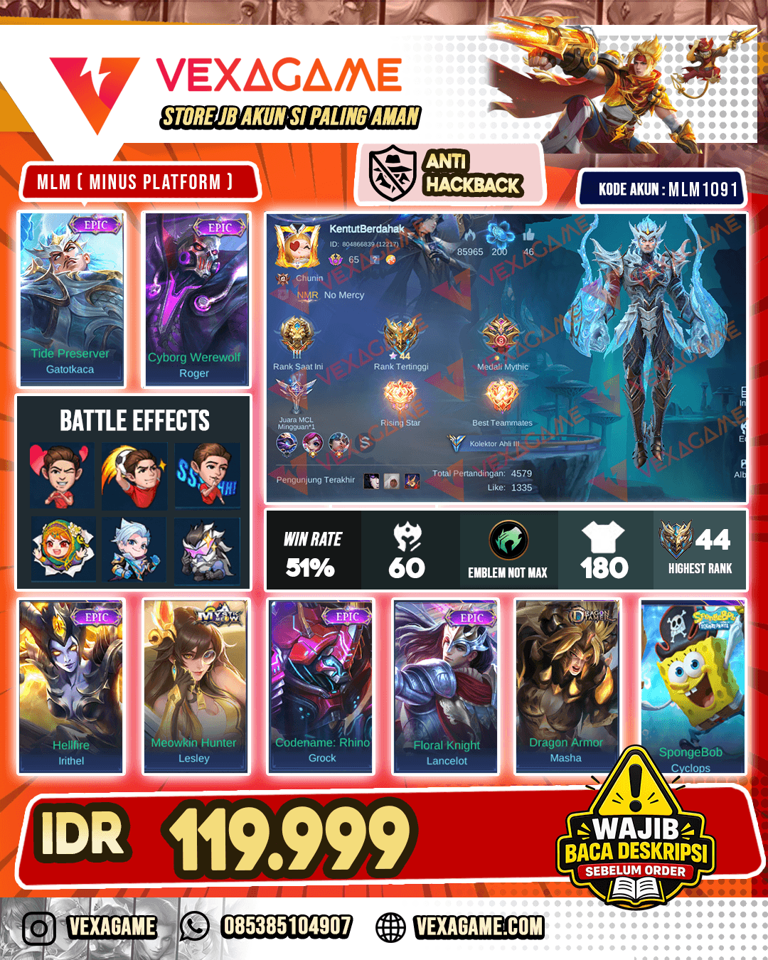 Gatotkaca Epic  | Roger Epic