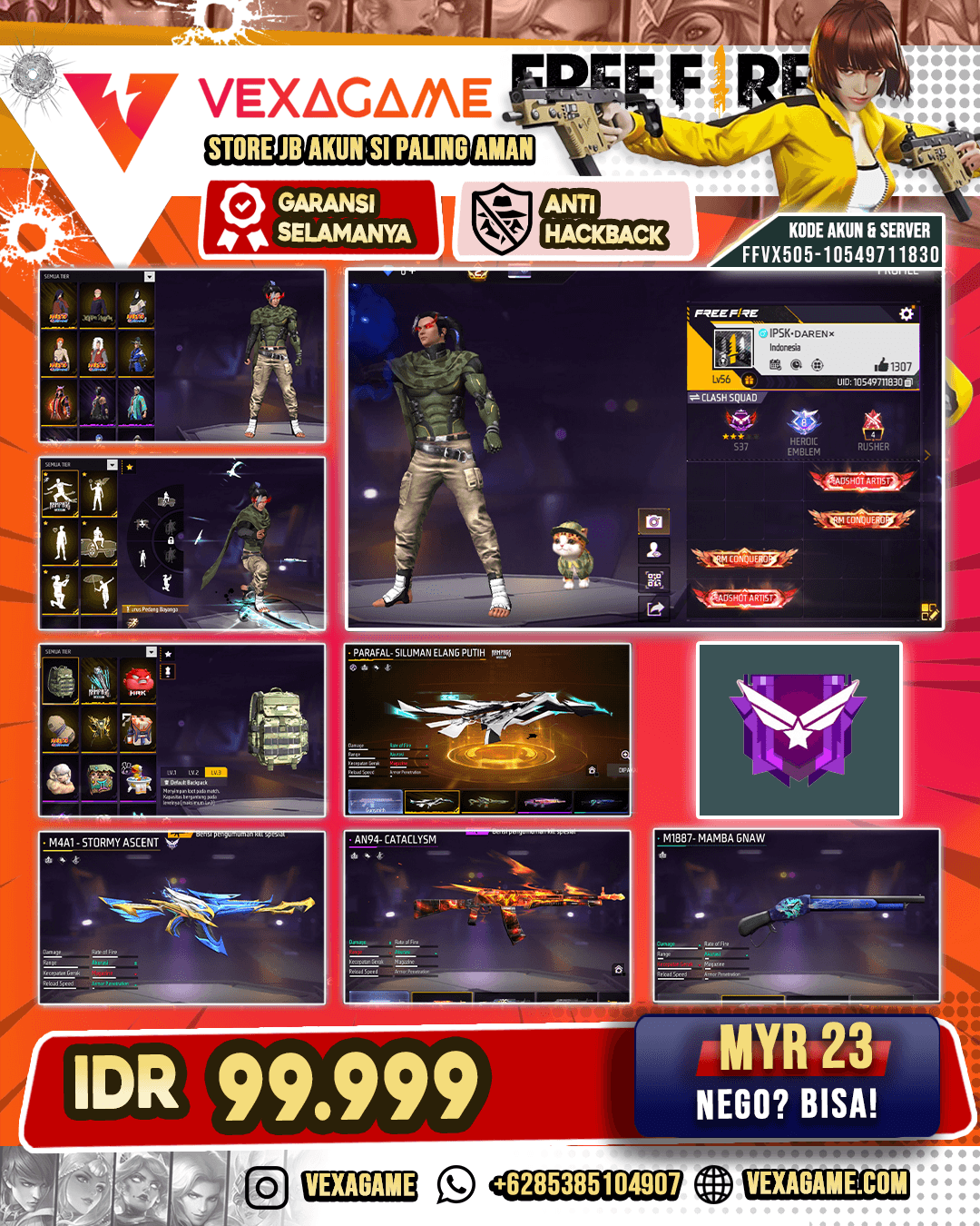 AKUN MURAH VAULT 100