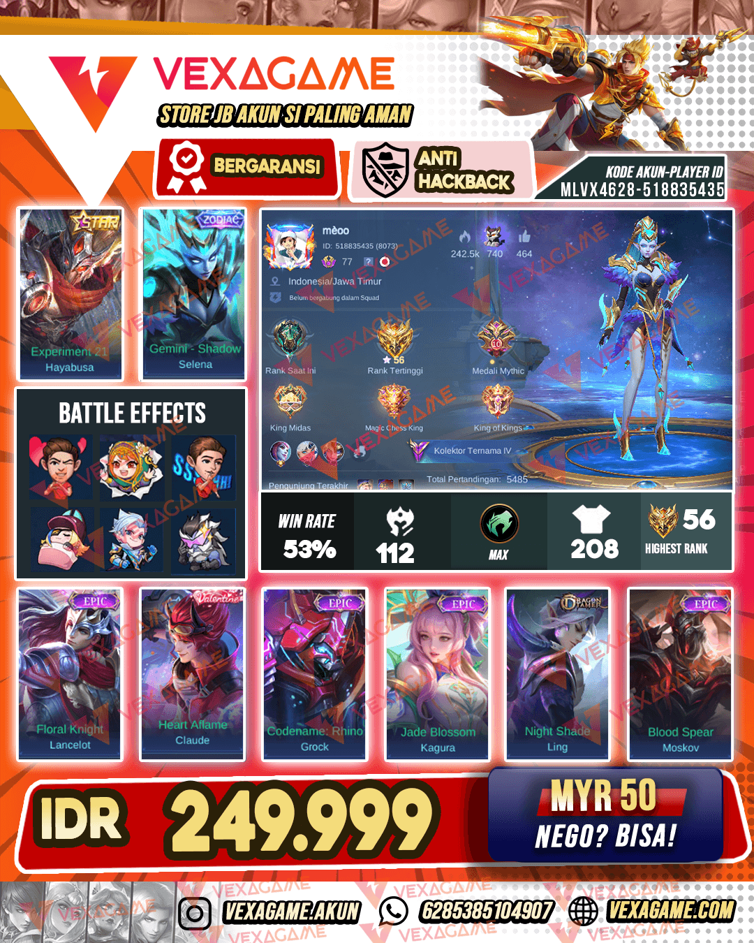 Selena Zodiac | Hayabusa Star Kuning