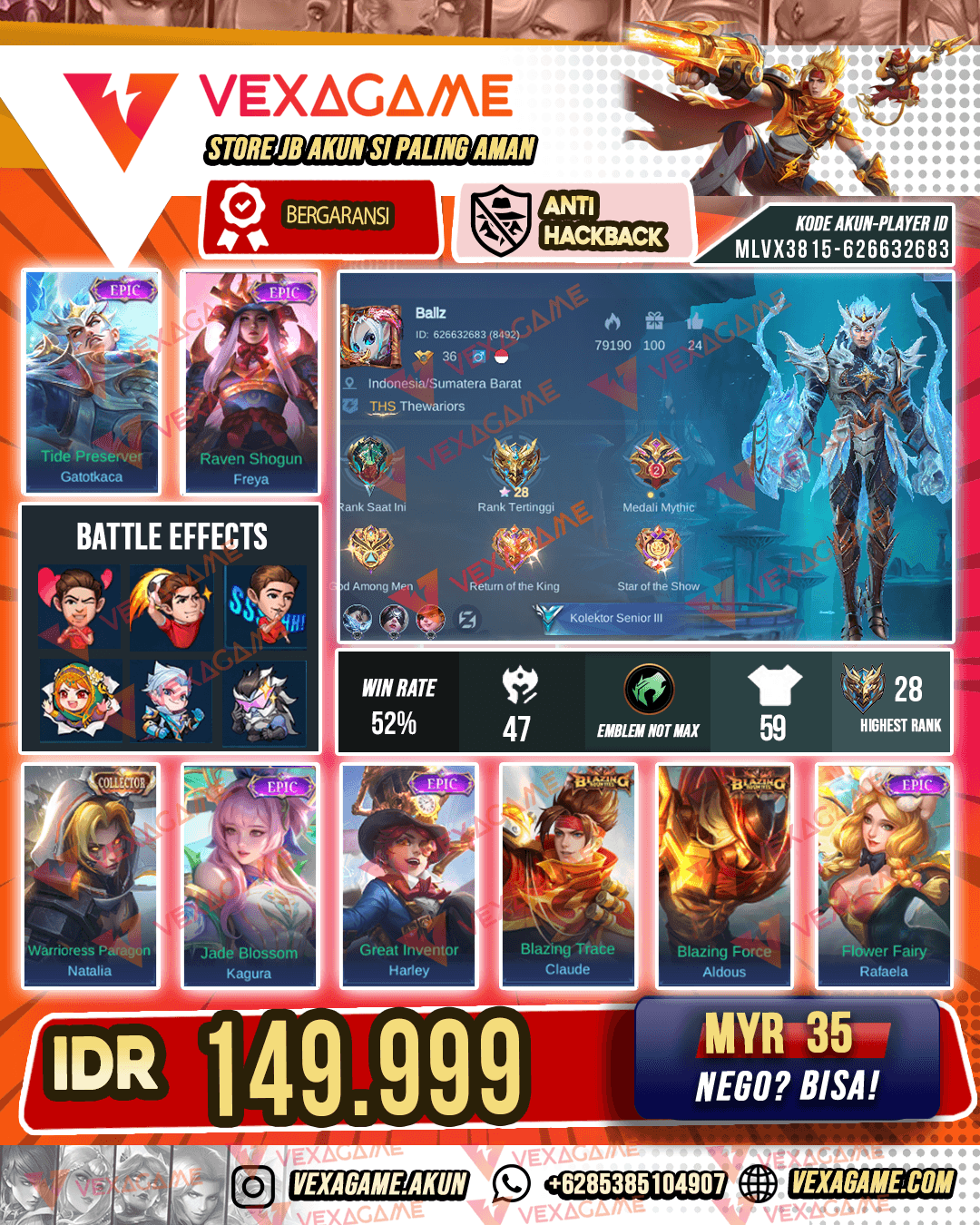 Gatotkaca Epic | Freya Epic