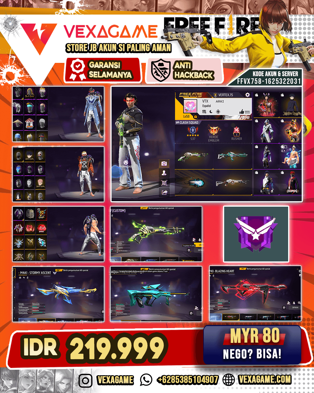 SG LUMUT | MP40 BLAZING HEART | VAULT 200++