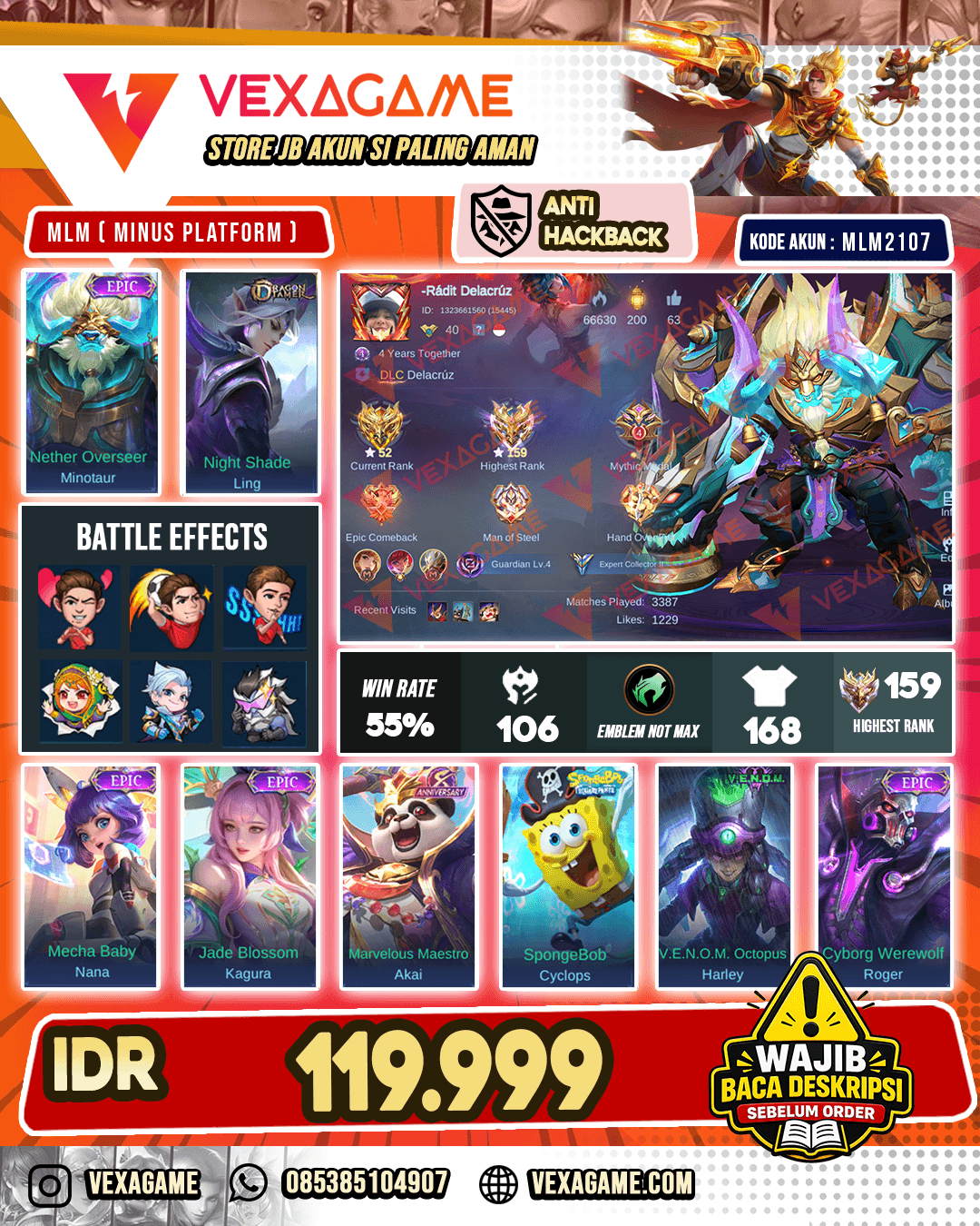 Minotaur Epic | Ling Dragon Tamer Ex Immo