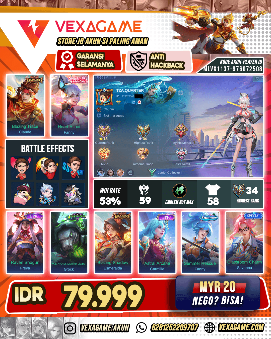 Fanny Valentine Akun Hemat Kantong