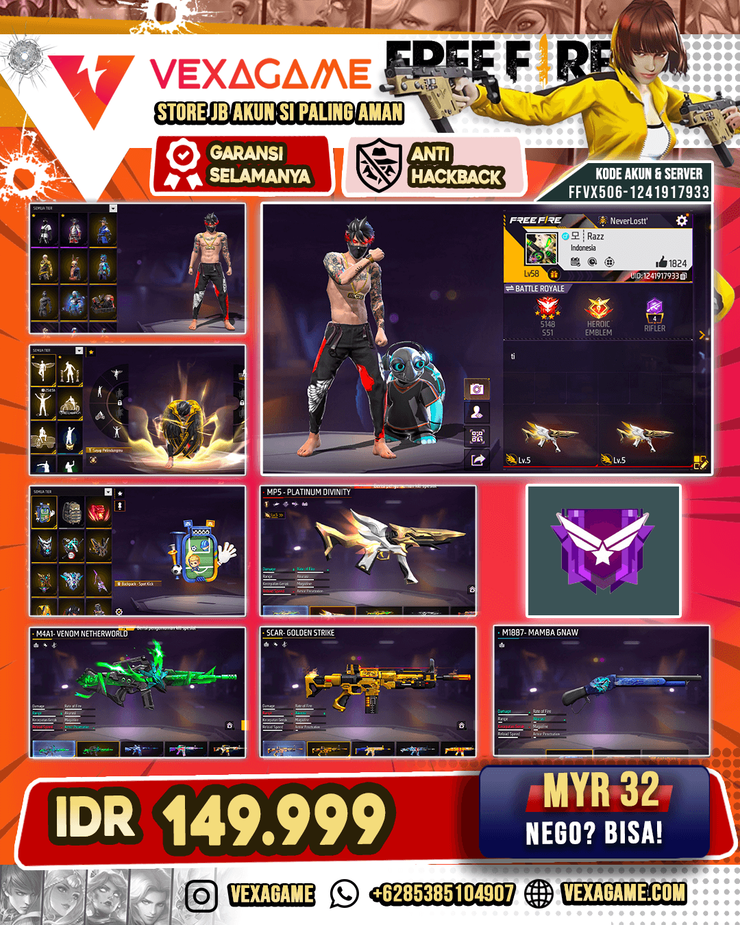 1 EVO LVL 5 | SG MAMBA | VAULT 200++