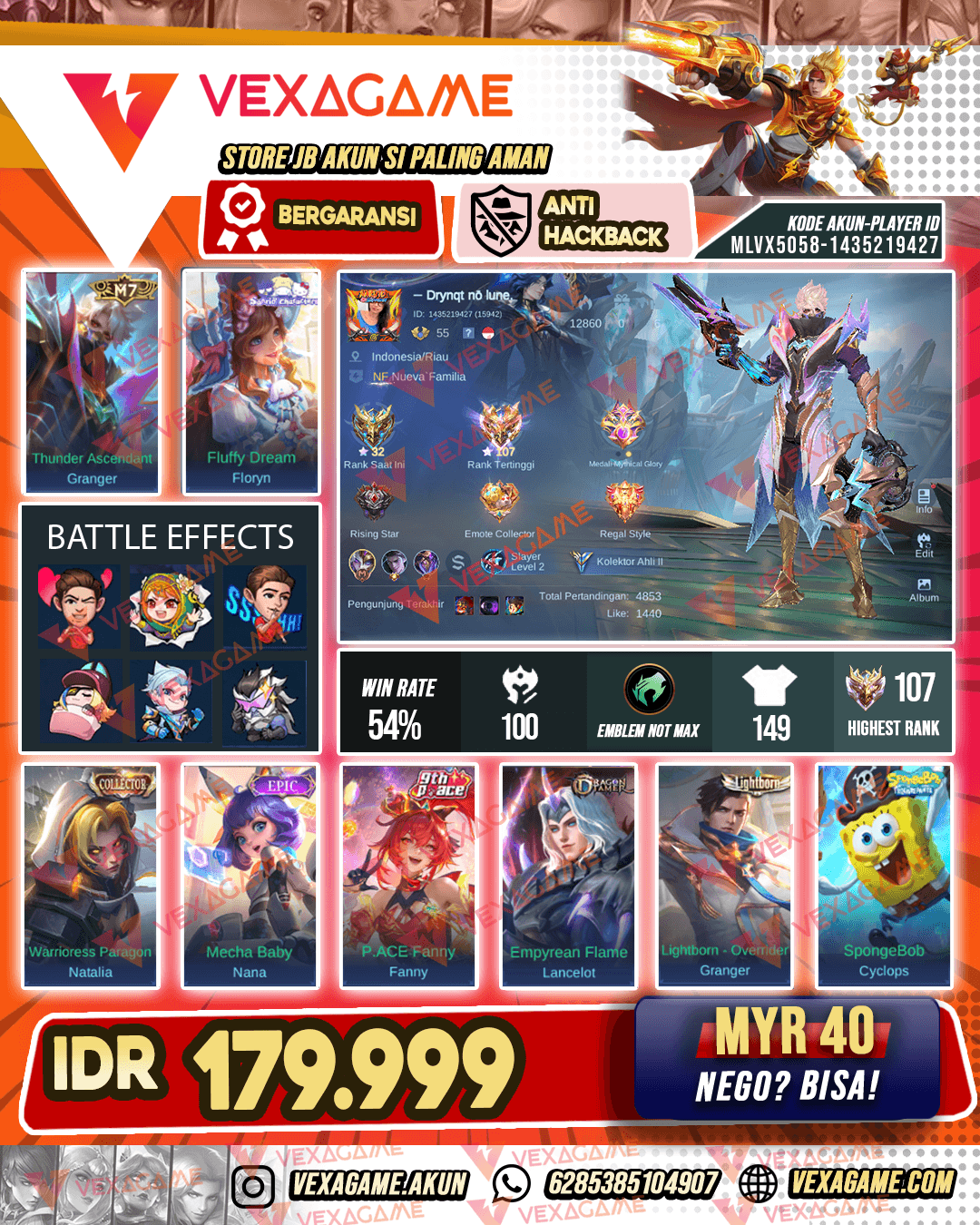 Floryn Sanrio X Granger M7 | Ex Immortal