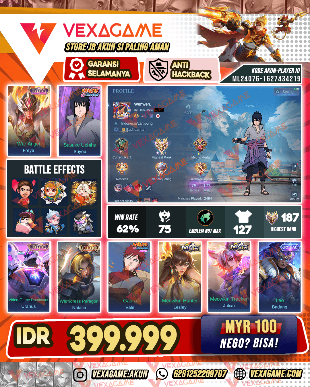 Suyou Sasuke | High Rank Immortal ⭐187